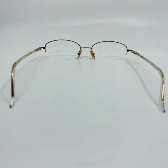 GENNY MOD.748-B 5001 Eyeglasses Frame Italy Half Rim 51-18-135 Gold/Clear H9974 - Picture 3 of 7